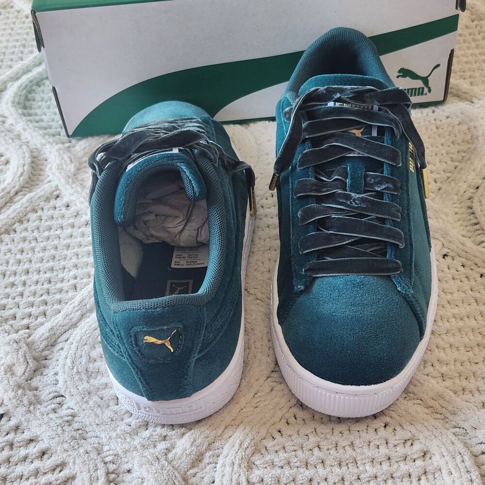 NIB Womens Puma Basket Classic Velvet Tennis Shoes Size 7.5 - Picture 5 of 9